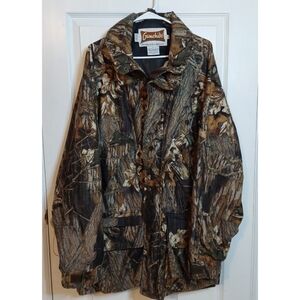 Gamehide Mossy Oak Break Up Camo Hush Hide Hunting Jacket Performance Wear Sz XL